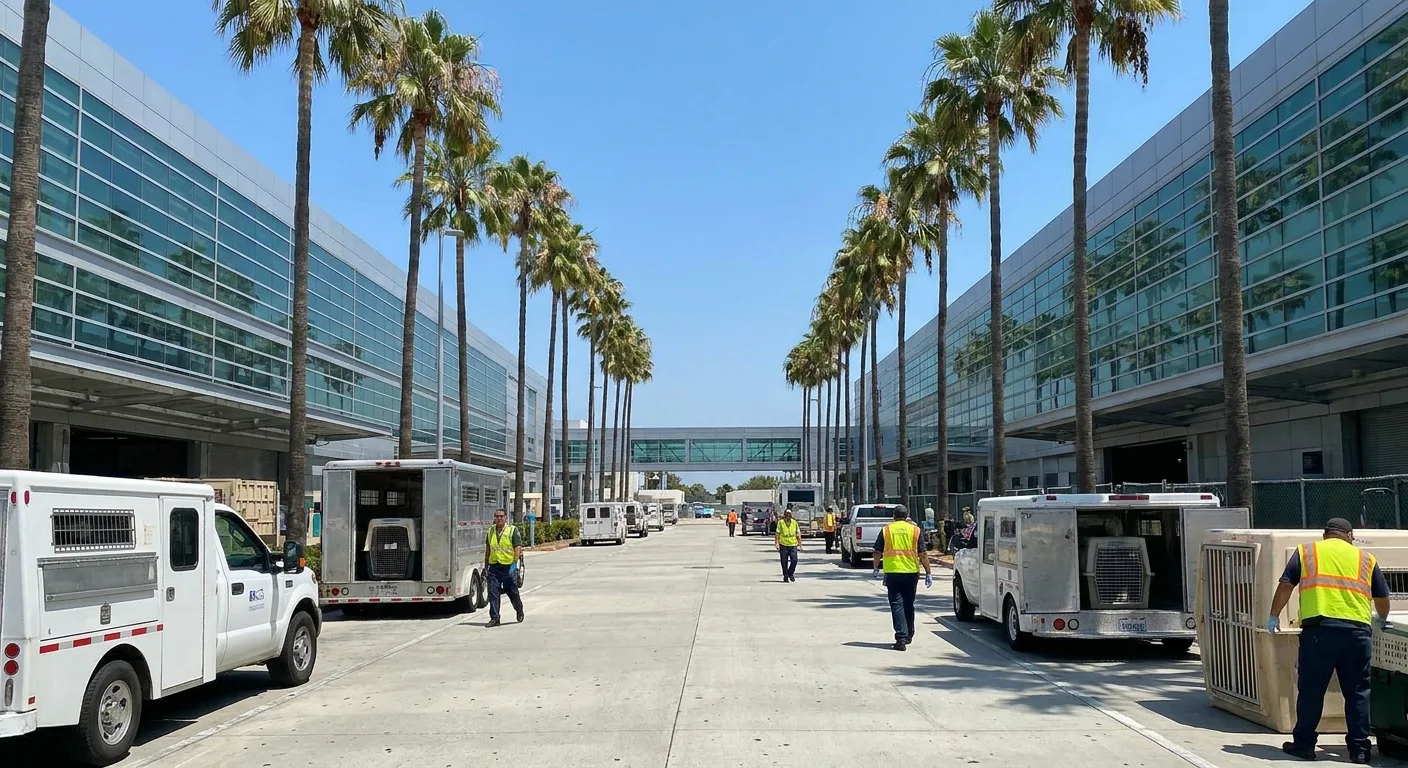 Los Angeles International animal arrival facility or airport guide